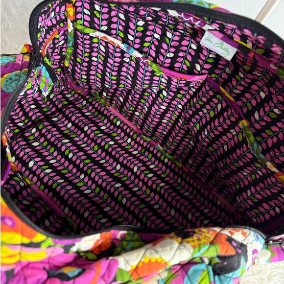 Vera Bradley Large Weekend Va Va Bloom Tote Shoulder Bag - Picture 6 of 11